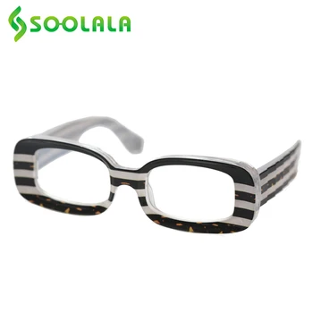 SOOLALA, прямоугольные женские очки для дальнозоркости, Очки для чтения с синим светом, Прочная женская оправа, Увеличительное стекло для чтения.