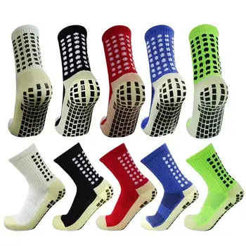 Мужские противоскользящие футбольные носки Футбольные баскетбольные женские носки Хоккейные спортивные накладки Мужские носки