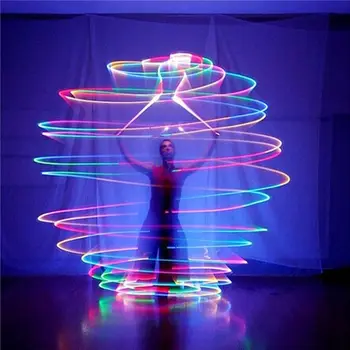 Профессиональный ручной реквизит для танца живота со светодиодными шариками POI, водонепроницаемыми для рождественской домашней вечеринки, свадьбы, украшения сада на открытом воздухе