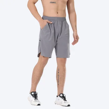 Спортивные шорты Мужские эластичные шорты для йоги Летние быстросохнущие дышащие шорты для фитнеса для бега
