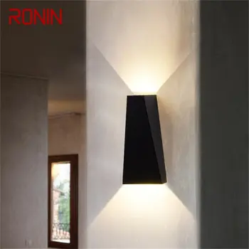 Уличный настенный светильник RONIN LED Водонепроницаемые бра Новый стиль Креативного декора для крыльца коридора прохода Спальни Гостиной