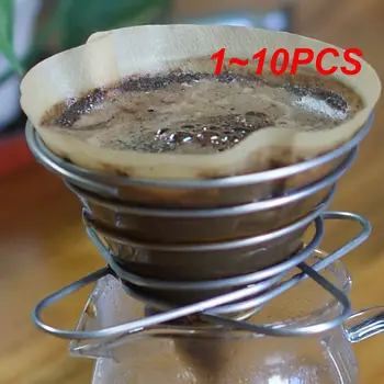 1 ~ 10ШТ Складной Держатель фильтра для кофе на открытом воздухе Многоразовые Фильтры для кофе, Капельницы, Корзины для кофе, Посуда для кемпинга и Пикника1