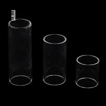 1 комплект стеклянных накладок для электрогитары Струнный палец Стеклянное горлышко бутылки для аксессуаров для музыкальных струнных инструментов 28/50/69 мм