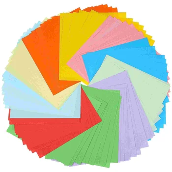 1000 Листов Цветной бумаги для поделок из пастельного картона Квадратное Оригами Красочный ребенок