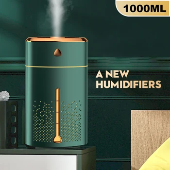 1000 мл H2O Увлажнитель воздуха Портативный Мини USB Аромадиффузор с прохладным туманом для спальни, дома, автомобиля, растений, Очиститель Humificador