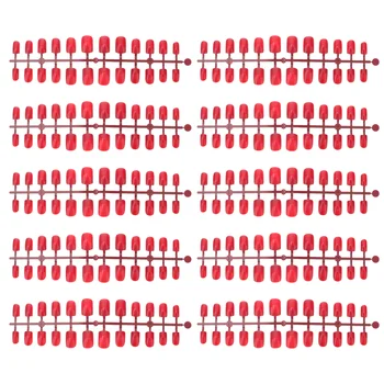 120 Красных накладных типсов для ногтей, полное покрытие, короткие ногти-шпильки, пресс-гвоздь для DIY