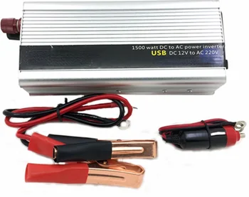 1500 Вт Инвертор мощности Чистая Синусоидальная Волна USB DC 12V 24V к AC 220V Солнечный Инвертор Пиковой Мощности 4000 Вт