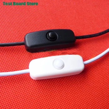 1Pce черно-белый кнопочный переключатель USBmini с линейным светодиодным прикроватным светильником DC1V-30V, небольшим переключателем питания USB