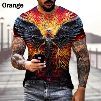 2024 Новая футболка с 3D-печатью в стиле хип-хоп в стиле Харадзюку, мужская забавная уличная футболка с коротким рукавом