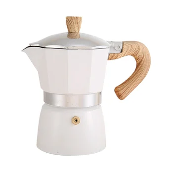 300 мл Винтажная кофеварка для Эспрессо с деревянной ручкой Moka Pot Классические Итальянские Инструменты для кафе Кухонные Принадлежности для кафе