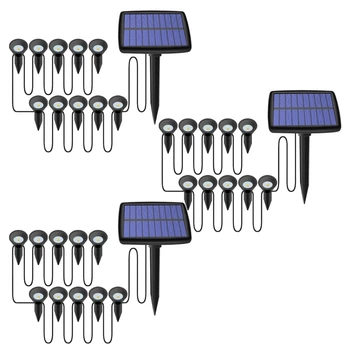 3X10 В 1 Солнечные фонари на открытом воздухе, водонепроницаемые солнечные фонари для газона, солнечные фонари для украшения садовой дорожки, бассейна
