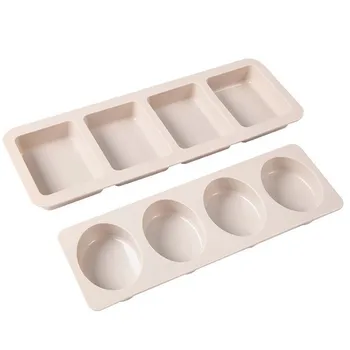 4 Полости 3 формы Мыло Силиконовая форма для изготовления мыла 3D Diy Форма ручной работы Украшение Восковая Свеча Инструменты для торта