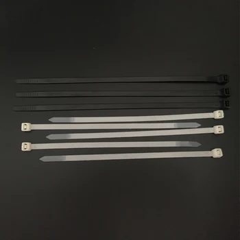 5 *250 мм, 5x250 мм (ширина 4,2 мм) Черный, белый Сетевой шнур, Самоблокирующийся нейлоновый пластиковый ремешок, обертка, застежка-молния, Кабельная стяжка