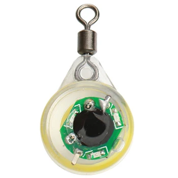 5 шт. светодиодный фонарь для рыбалки, рыбий глаз, приманка для морской рыбалки, светильник для подводной рыбалки, светильник для ночной рыбалки (зеленый свет)