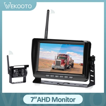 7-дюймовый беспроводной автомобильный монитор AHD с камерой заднего вида для грузовика, резервной камеры автобуса