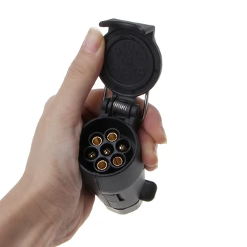7-контактный Водонепроницаемый штекерный адаптер для автомобиля Буксирный крюк Соединитель проводов для буксировочного прицепа Автомобильные кабели, адаптеры и розетки