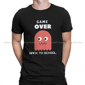 Game Over Back To School симпатичная специальная футболка Game Over Back To School Графическая футболка С коротким рукавом из тонкого полиэстера