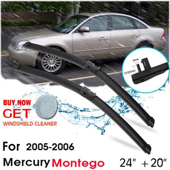 Автомобильные Стеклоочистители для лобового стекла с резиновым силиконовым покрытием для Mercury Montego 2005-2006 LHD / RHD 24 