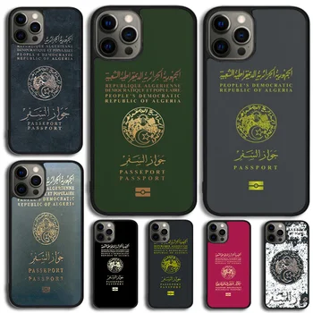 Алжирский Паспорт Чехол Для Телефона Чехол Для iPhone 15 14 SE 2020 XR XS 11 12 13 Mini Pro MAX 6 7 8 Plus Coque