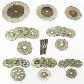 Алмазный шлифовальный круг, алмазный отрезной диск, Аксессуары Dremel, набор мини-пил, вращающийся инструмент, шлифовальный полировальный камень