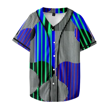Бейсбольная форма с 3D-принтом, футболка с принтом 