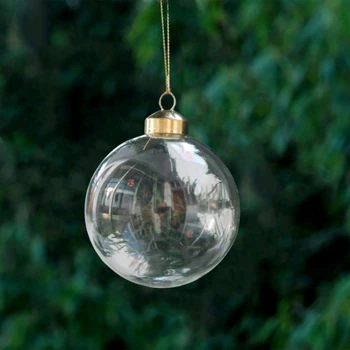Бесплатная доставка, 2 шт./упак. Разного диаметра = 6 см, 7 см, 8 см, 10 см, 12 см, 15 см, стеклянный шар, домашняя школьная свадьба, Рождественский подвесной кулон