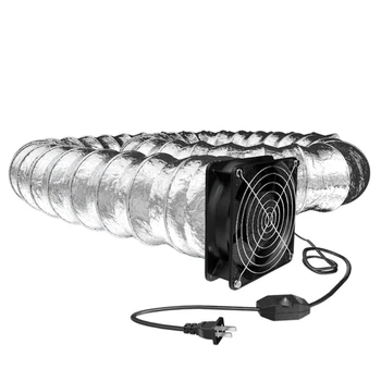 Вентиляционный Вытяжной Вентилятор 220V с Воздуховодным Шлангом для Кухни и Ванной комнаты