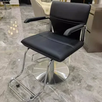 Вращающиеся роскошные парикмахерские кресла для педикюра Коммерческие Современные вращающиеся парикмахерские кресла для приема гостей Barbearia Furniture SR50BC