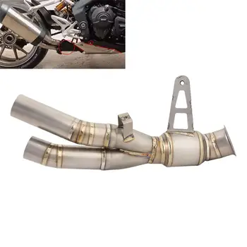 Выхлопная система мотоцикла, труба среднего звена из Титанового сплава, модифицированная трубка для Triumph Speed Triple 1200RS 1200RR 2022-2023