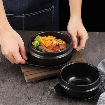 Горшочек для смешанного риса корейская кухня запеканка Высокотемпературный рис в горшочках Посуда Горшки для приготовления супа Корейский каменный горшок