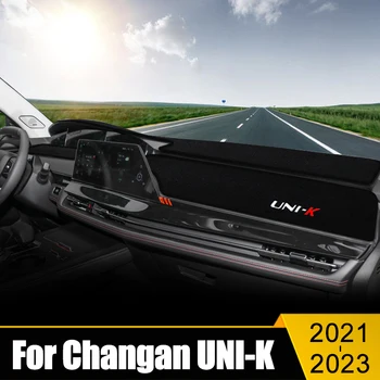 Для Changan UNI-K 2021 2022 2023 Крышка приборной панели автомобиля, защищающая от света, солнцезащитный козырек, ковры с защитой от ультрафиолета, нескользящий чехол, аксессуары для ковриков