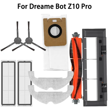 Для Dreame Bot Z10 Pro Робот Пылесос Запасные Части Мешок Для Пыли HEPA Фильтр Боковая Щетка Основная Щетка Швабра Тряпки Аксессуары