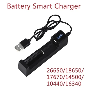 Зарядное Устройство 18650 USB Аккумуляторный Адаптер LED Smart Chargering для Аккумуляторных Батарей Li-ion 18650 26650 14500