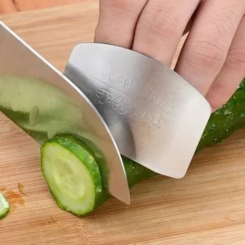 Защита для пальцев Защита от порезов рук из нержавеющей стали Безопасное использование ножа Креативные кухонные принадлежности Гаджеты Инструменты