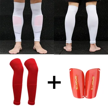 Комплект высокоэластичных защитных носков для голени и икр выше колена, детские спортивные компрессионные гольфы для взрослых, тренировочные носки для ног, накидки