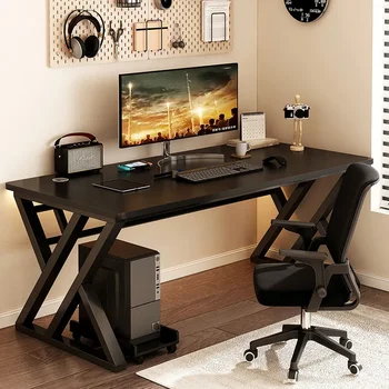 Компьютерный стол Настольная Простая комбинация офисного стола и стула Игровые столы Домашний стол Студенческий рабочий стол Письменный стол в спальне