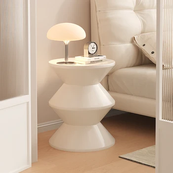 Круглый прикроватный диван, приставной столик, туалетный столик, Деревянная белая тумбочка в скандинавском стиле, Современная мебель для спальни, мебель для спальни El Hogar