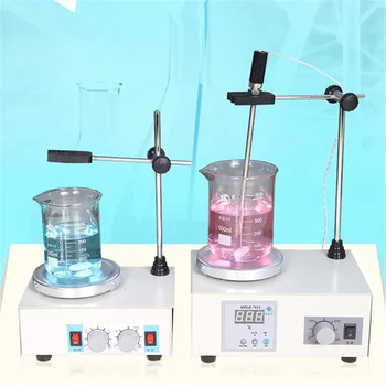Лабораторная мешалка 85-2, магнитный перемешивающий аппарат, венчик, лабораторный стакан, инструменты для смешивания, цифровой дисплей постоянной температуры.