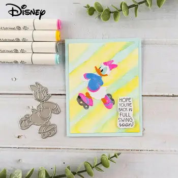Металлические штампы Disney с Дональдом Даком, Мультяшный трафарет Daisy Duck Diecuts для скрапбукинга, Тиснение бумажных карточек, декор, поделки