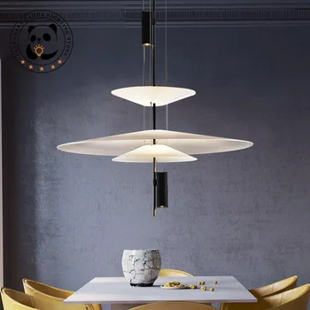 Минималистичный Декор Подвесной светильник для дома Творческая личность Летающая тарелка Дизайнерская Светодиодная люстра Lamparas Потолочный светильник для столовой