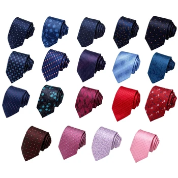 Модный жаккардовый галстук для взрослых мужчин, регулируемый галстук на шее, галстук в школьной форме для подростков.