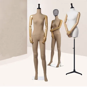 Модный тканевый манекен для всего тела, женское полное тело для показа одежды