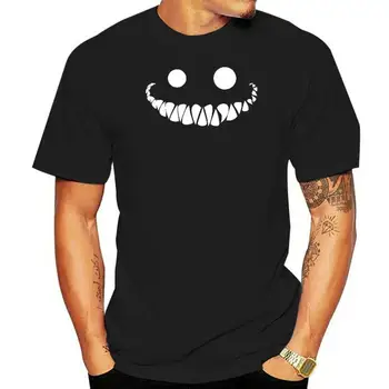 Мужская футболка, черные футболки devil smile (2), женская футболка