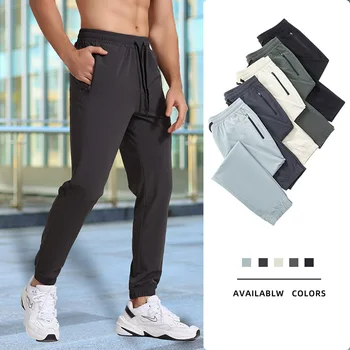 Мужские спортивные брюки, штаны для бега с карманами на молнии, для тренировок в тренажерном зале и бега трусцой, мужские брюки на подкладке, брюки для фитнеса для мужчин, спортивная одежда