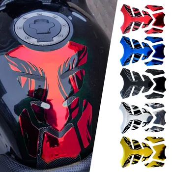 Наклейка на мотоцикл для Honda Yamaha Наклейка на бак с логотипом Devil Skull 3D наклейки на бак с логотипом Oil Gas Protector Украшение крышки