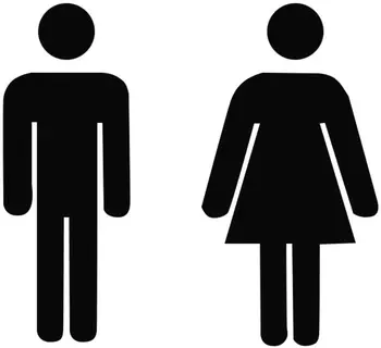 Наклейки для мужчин и женщин, украшение логотипом пола в ванной и туалете