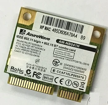 Новая сетевая карта для Ralink RT3090BC4 AzureWave AW-NB041 Half Mini PCI-E Wifi Для беспроводной карты Bluetooth3.0 802.11 B/g/n
