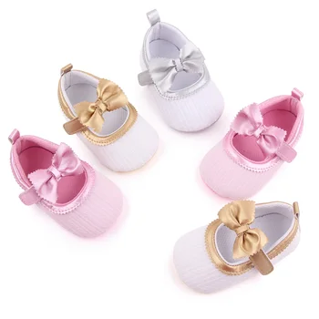 Новейшая Летняя Детская Обувь 2021 Года, Модные Кожаные Милые Детские Сандалии Для Девочек, Дышащая Обувь С Бантом Для Малышей