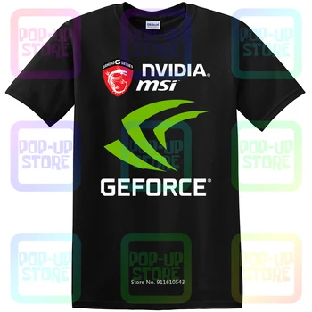 Новинка 2018 Nvidia Gforce Msi Gaming Sjirt, футболка Amd, футболка Унисекс, Размер: S-3XL