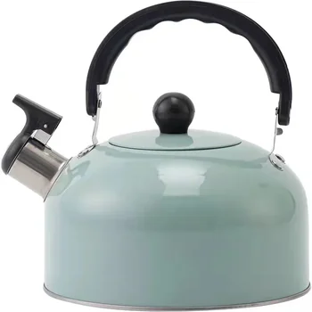 Новый чайник со свистком, окрашенный в белый цвет, Газовая плита, чайник для кипячения воды, 3-литровые чайники для кипячения воды, Обеденный чайник из нержавеющей стали